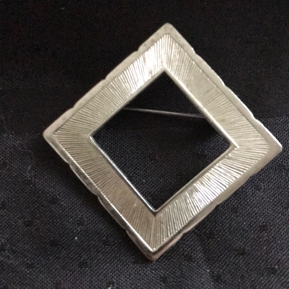 Diamond Shaped Brooch Hand Made